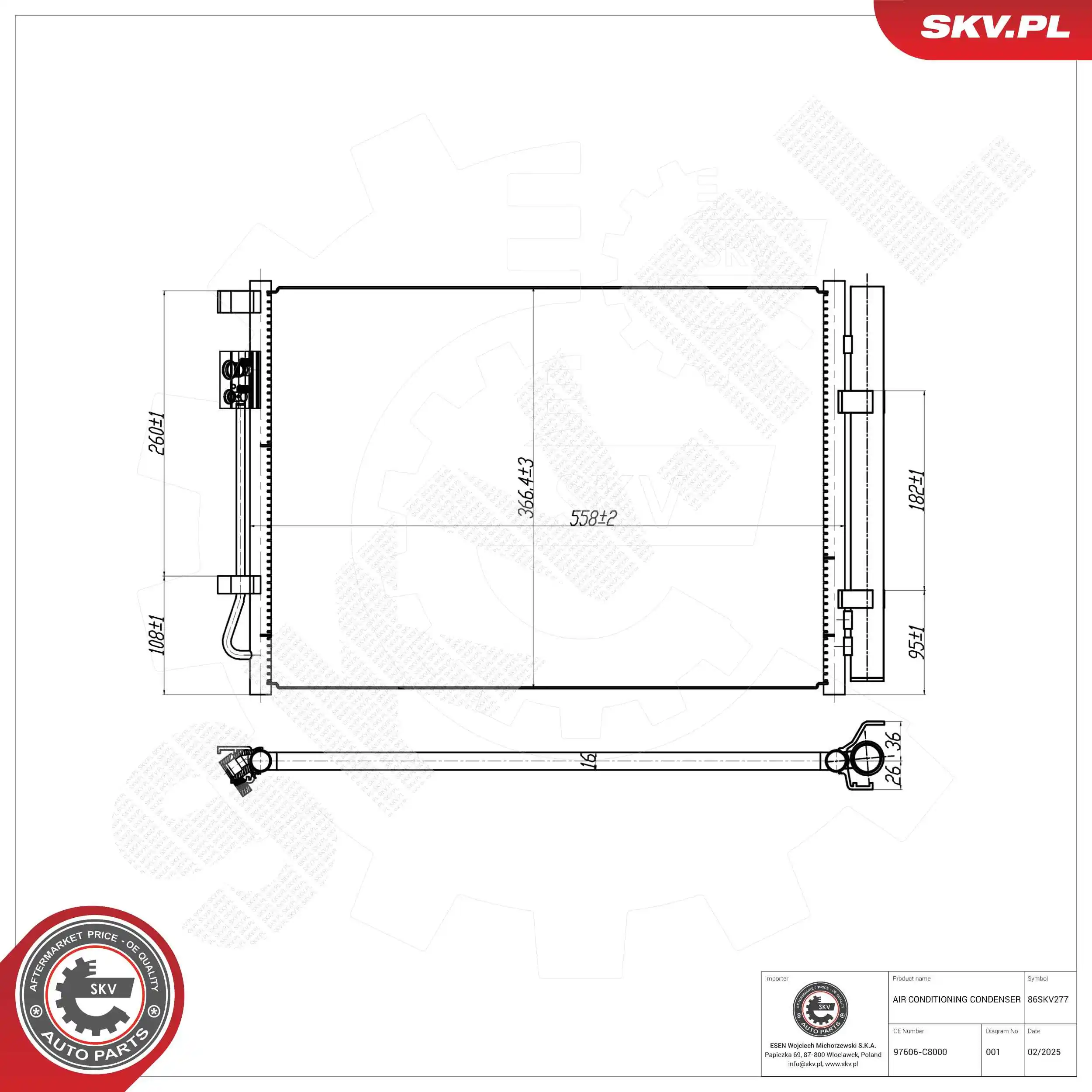 Condenser, air conditioning
